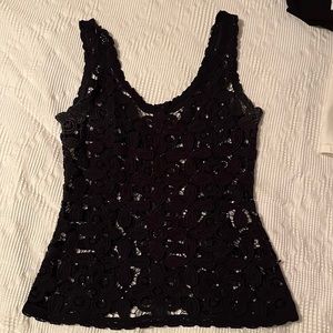 Black lace shirt size medium